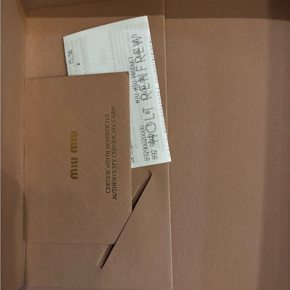 Matelasse Delice Miu Logo Bag White - Picture 11 of 11